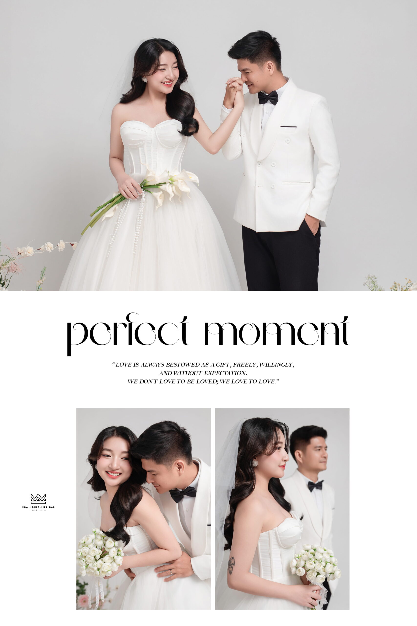 Ảnh cưới studio Thanh Long và Nguyên Đồng concept magazine với bố cục sáng tạo tại Huế