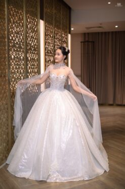 Celestial Grace - Tuyệt tác váy cưới đính đá Swarovski thủ công