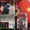 Cổ phục cưới tại Huế sang trọng trong bộ sưu tập Xích Lam Giao Duyên của Hoa Nghiêm Bridal.
