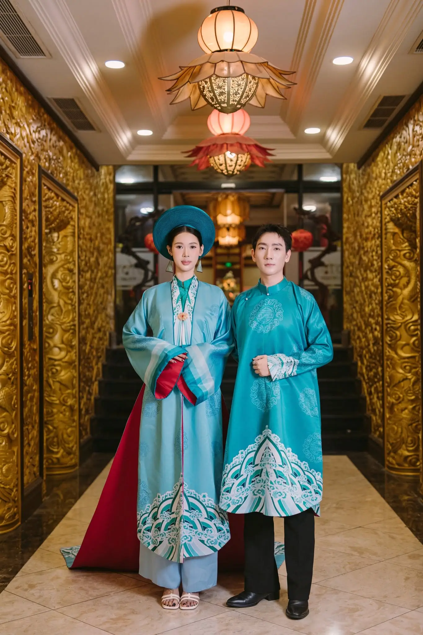 Lam Thành Giao Duyên - Cổ phục cưới lấy cảm hứng Ngũ Thân và Nhật Bình
