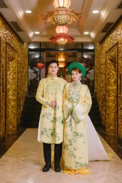Thọ Vân Đồng Quy - Cổ phục cưới Ngũ Thân và Nhật Bình cách tân