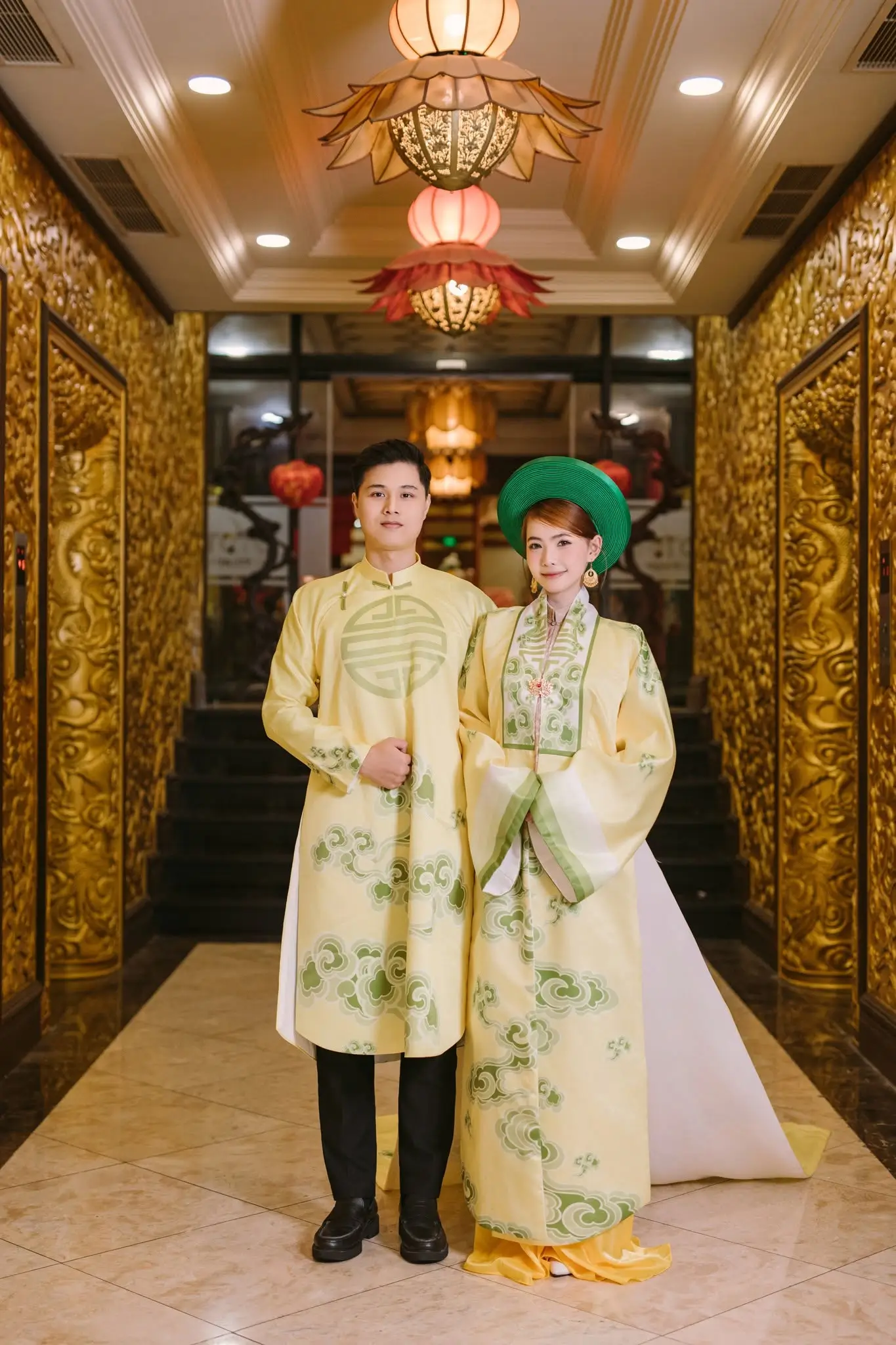 Thọ Vân Đồng Quy - Cổ phục cưới Ngũ Thân và Nhật Bình cách tân