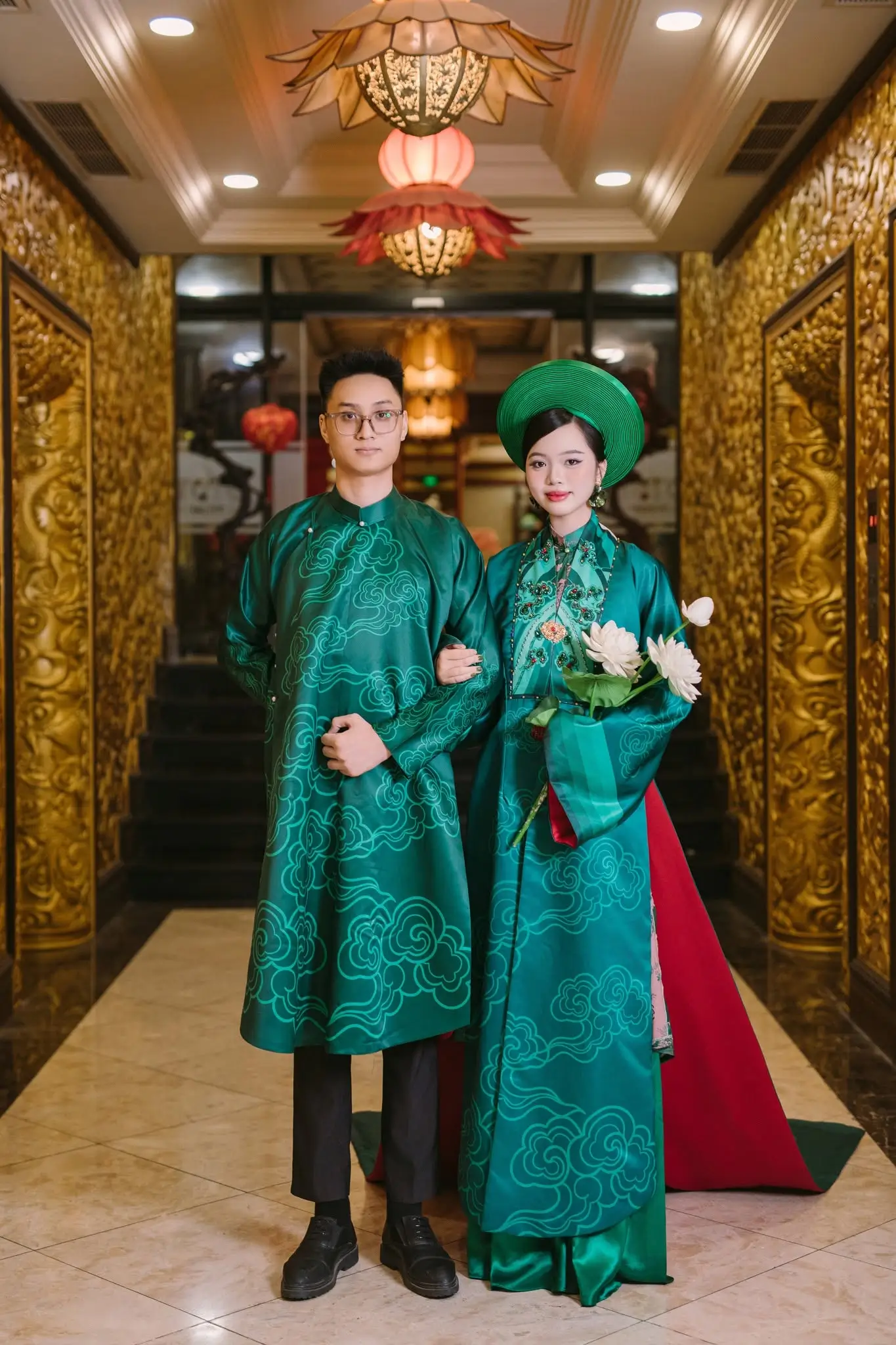 Tường Vân Đồng Quy - Cổ phục cưới Ngũ Thân và Nhật Bình cách tân